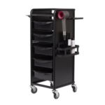 Workshop Deluxe 5 Tier Trolley II Black | Comfortel